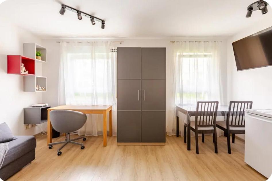 Moderne Einraumwohnung In Leipzig Mit Netflix Zugang Exterior foto
